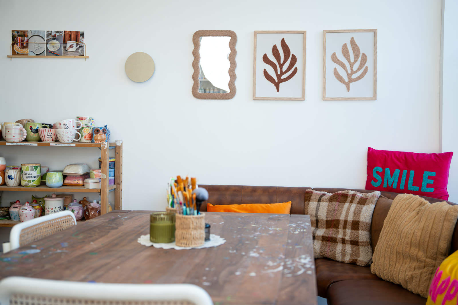 Blick ins gemütliche Atelier