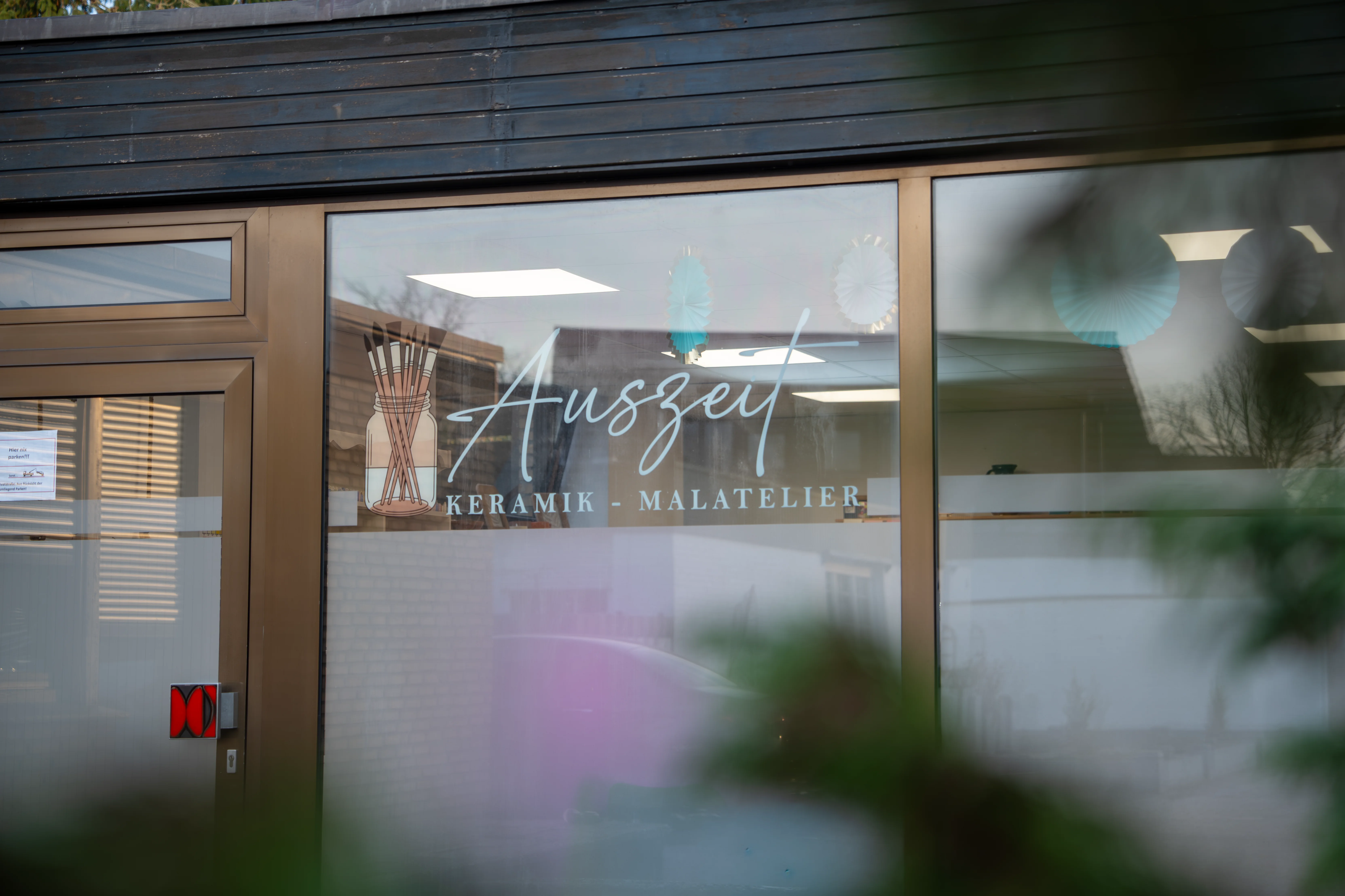 Schaufenster von Auszeit Keramik-Malatelier in Gronau
