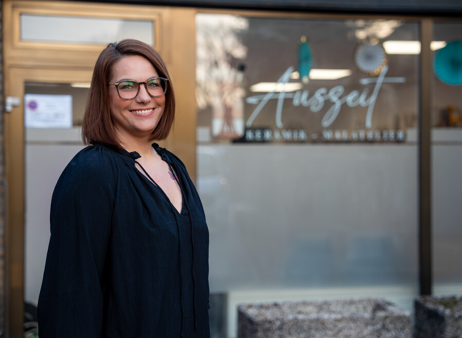 Irena Woschkowiak, Inhaberin von Malatelier Auszeit in Gronau