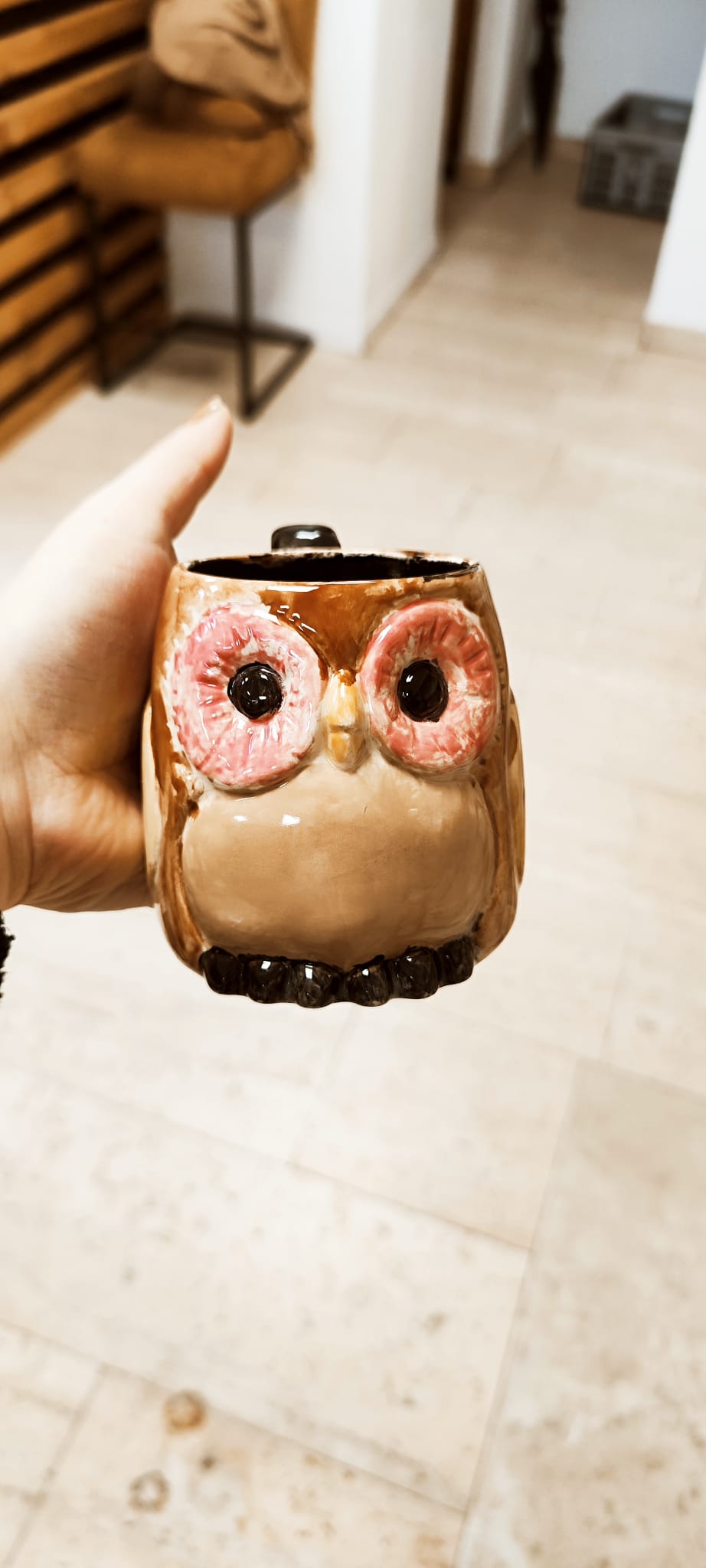 Selbst bemalte Tasse aus dem Malatelier Auszeit in Gronau